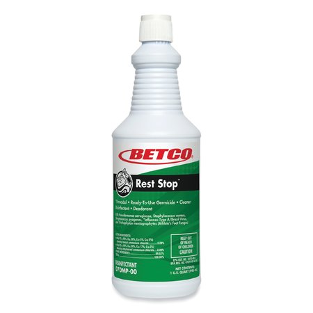 BETCO Rest Stop Non-Acid Bowl and Restroom Cleaner, Floral Fresh Scent, 32 oz Bottle, 12PK 0701200